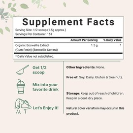 Micro Ingredients Premium Organic Boswellia Serrata Powder