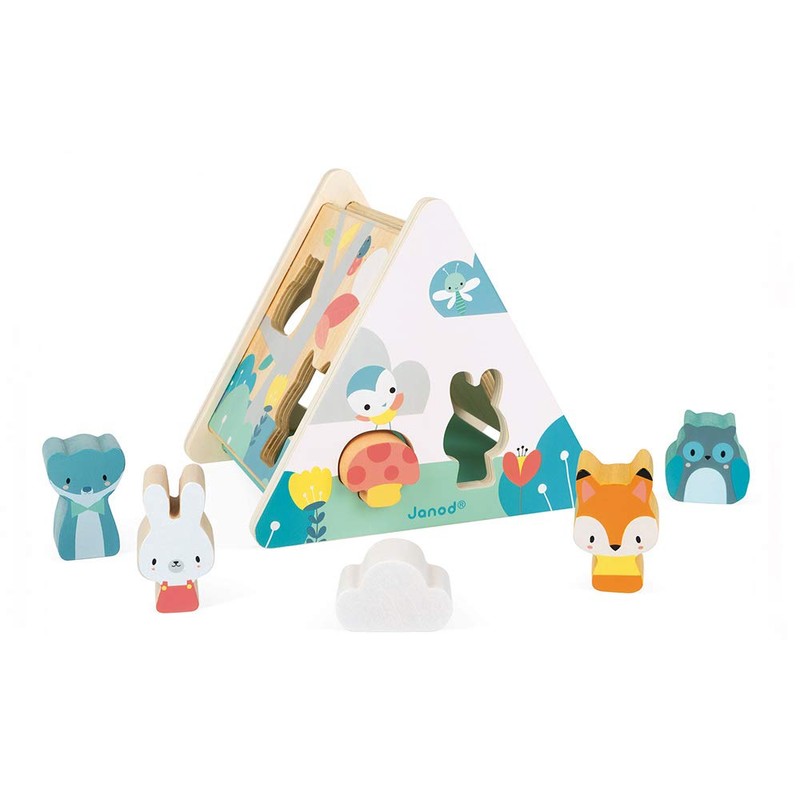 Janod - Pure Wooden Early Learning Toy with 6 Pieces