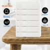 Textila Hand Towels - 16x28 Inch 100% Cotton, Super Soft,