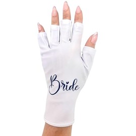 ManiGlovz - The ORIGINAL UPF 50+ UV Light Protective Nail and Gel Manicure Gloves | Anti-UV Fingerless Gloves for Women | Bride