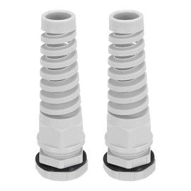 XYRSTOLR PG9 Cable Glands 4mm-8mm Wire Hole Waterproof Nylon Joint Adjustable Locknut with Strain Relief Cable Glands Black 10pcs