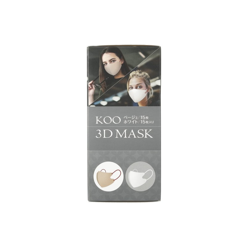KOO 3D MASK ベージュホワイト 30枚入