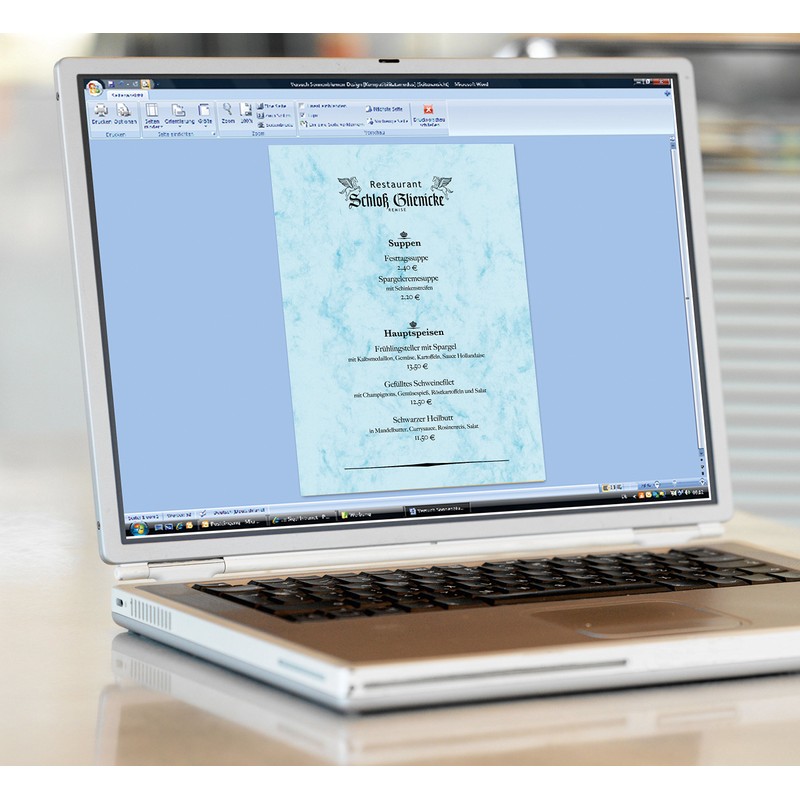 SIGEL DP551 Marbled Writing Paper, A4, 200 gsm double sided,