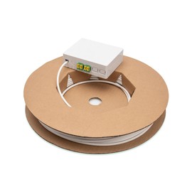 DIGITUS FTTX Installation Kit - FTTH Junction Box - LC-APC Duplex Coupling - 4 Fibres - Pre-Assembled - 50 m Cable Length - Surface Mount - White