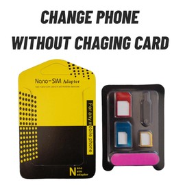 FirSea 2 Sets SIM Card Adapter Kit Includes Nano Sim Adapter/Micro Sim Adapter/Needle/Storage Sheet Standard 4 in 1 Converter Kit with Steel Tray Eject Pin