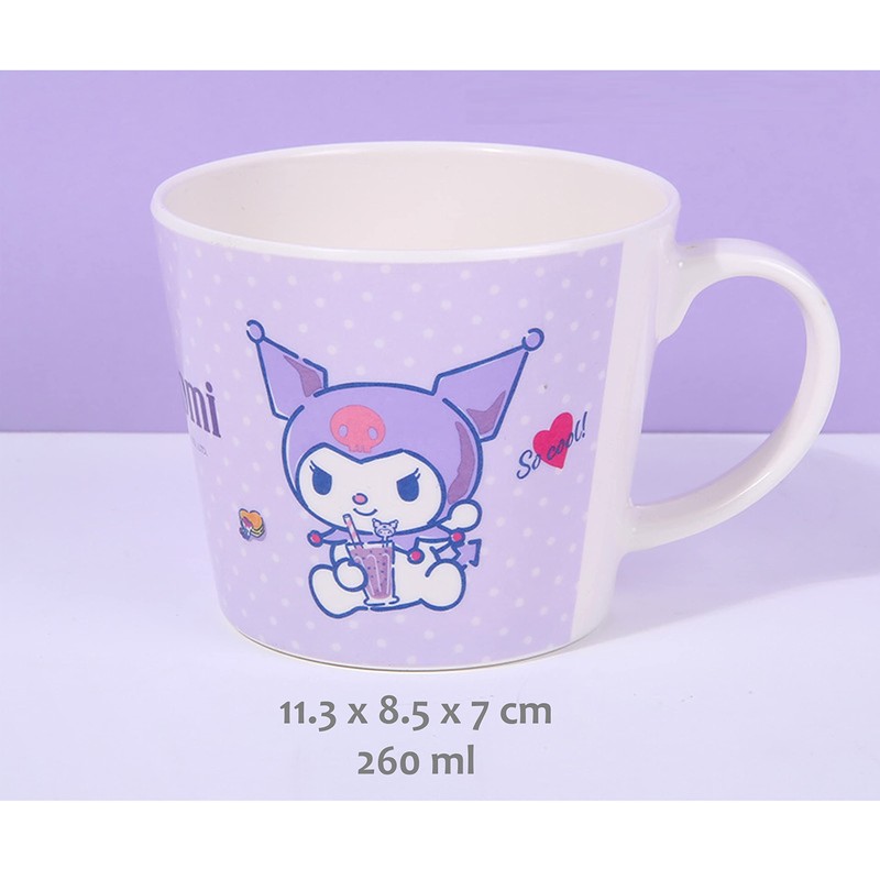 Kuromi Purple Dinnerware Flatware Meal Set – Plate Bowl Cup