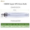 Vegelumax 1000Watt Hydroponic High Pressure Sodium HPS Grow Light Bulb