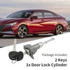 UOIENRT 81970-3XA00 Front Driver Side Door Lock Cylinder with 2