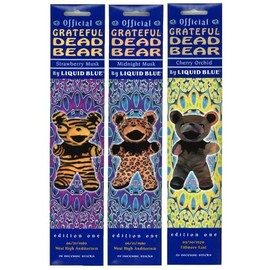 Bean Bear Incense Sticks, Set of 3, C/GONESH BEAN BEAR INCENSE STICK ( CHERRY ORCHILD/STRAWBERRY MUSK/MIDNIGHT MUSK)