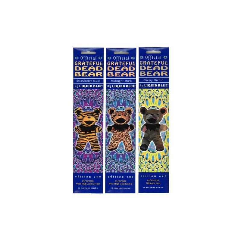 Bean Bear Incense Sticks, Set of 3, C/GONESH BEAN BEAR