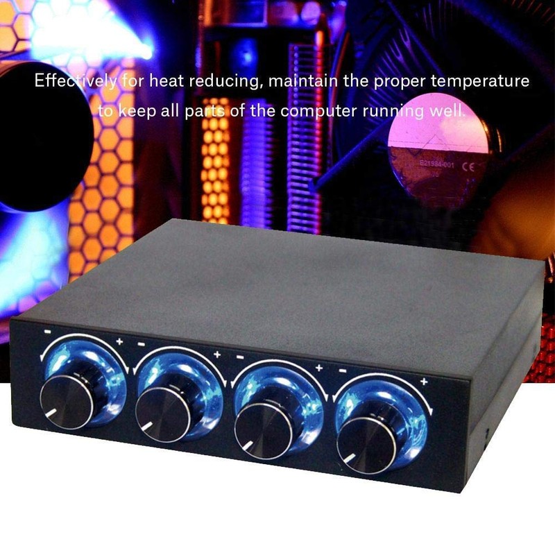 Fan Speed Controller DC 12 V 4 Adjustable Channel for