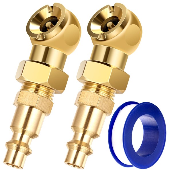 SARDVISA 2-Packs Portable Air Chucks, Solid Metal Closed Ball Air