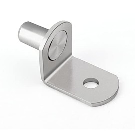 1/4 Inch Shelf Pegs,20Pcs Bracket L-Shaped Bracket Support Pins Holders with Hole for Cabinets,Shelves,Wodrob,Furnitures,Nickel Plated