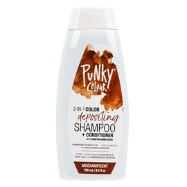 Punky Colour 3-In-1 Color Depositing Shampoo + Conditioner, PC67625, Mochanificent, 250 millilitre