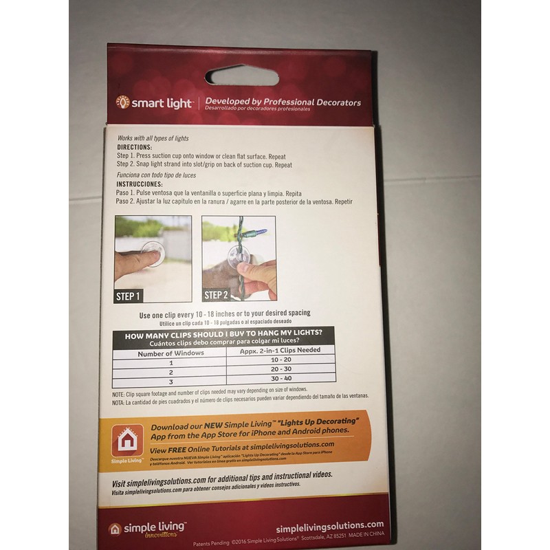 Suction Cup Light Clips