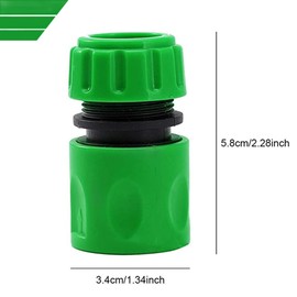 Hose Connector Hose End Quick Connector for 1/2 inch(13mm) Graden Hose Pipe-Garden Hose Expandable Stretch Fittings Tap Adaptors Connectors