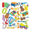 Baker Ross AW660 Music Foam Stickers (Pack of 120), Asst