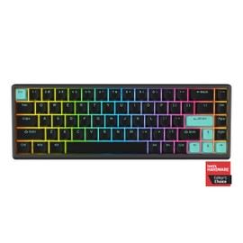 ARBITER Polar 65 - CNC Magnetic Gaming Keyboard w Rapid Trigger, Hall Effect Switches, CNC Aluminum Frame, Rapid Key, 65% Compact, Bright RGB, Dual-Shot PBT Keycaps - Mint Abyss