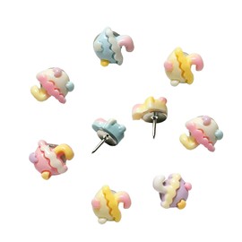 50 Pcs Umbrella Push Pin Cute Pastel Umbrella Thumb Tacks Resin Pins for Bulletin Board Cork Board Photo Wall School Craft DIY