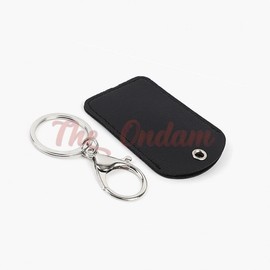 The Ondam Simple Ring Locker Keyring Keyring Tag Strap Black 4ea
