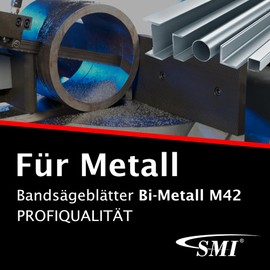 Set of Two Metal Saw Bi-Metal M 42 Size 1640x13x0,65 mm 14 ZPZ EG for Güde MBS 115