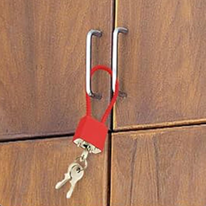 Namvo 3Pcs Heavy Duty Padlock with Key and Wire Rope