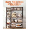yoopin 4 Tier Bakers Rack with Power Outlets, Microwave Stand
