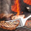 IMEEA Metal Spatulas Set SUS304 Stainless Steel Griddle Spatula Slotted