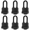 Padlocks Keyed Alike for Outdoor use, Pack of 6, Laminated