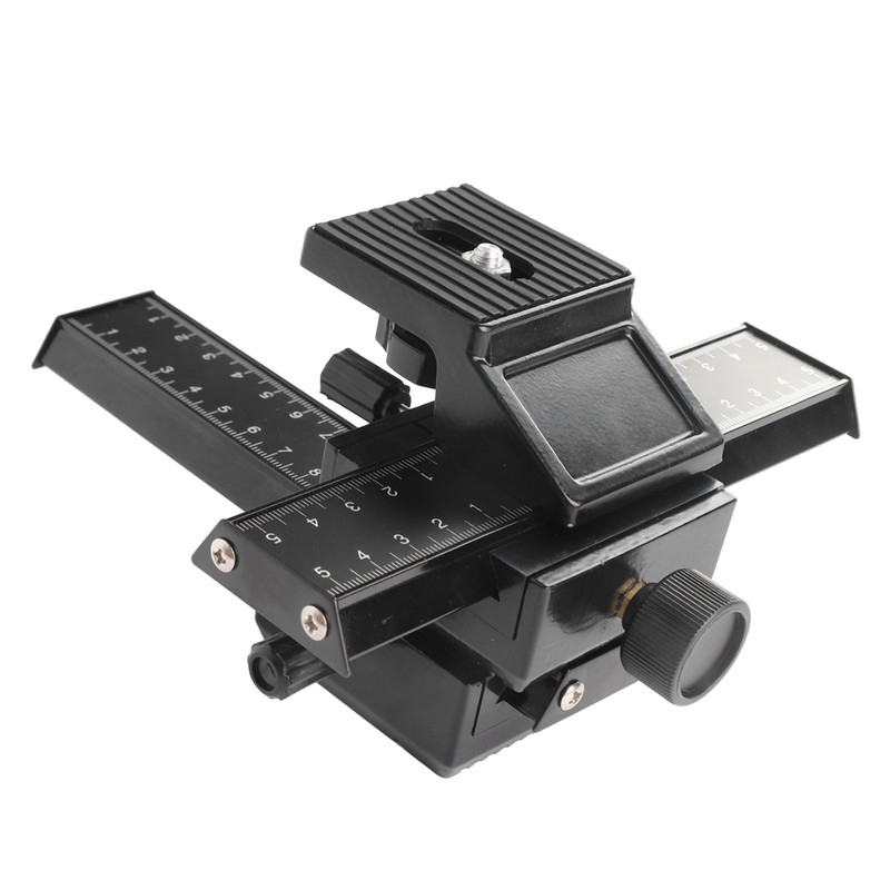 Macro Focusing Rail Slider 4 Way Magnesium Aluminum Alloy Close