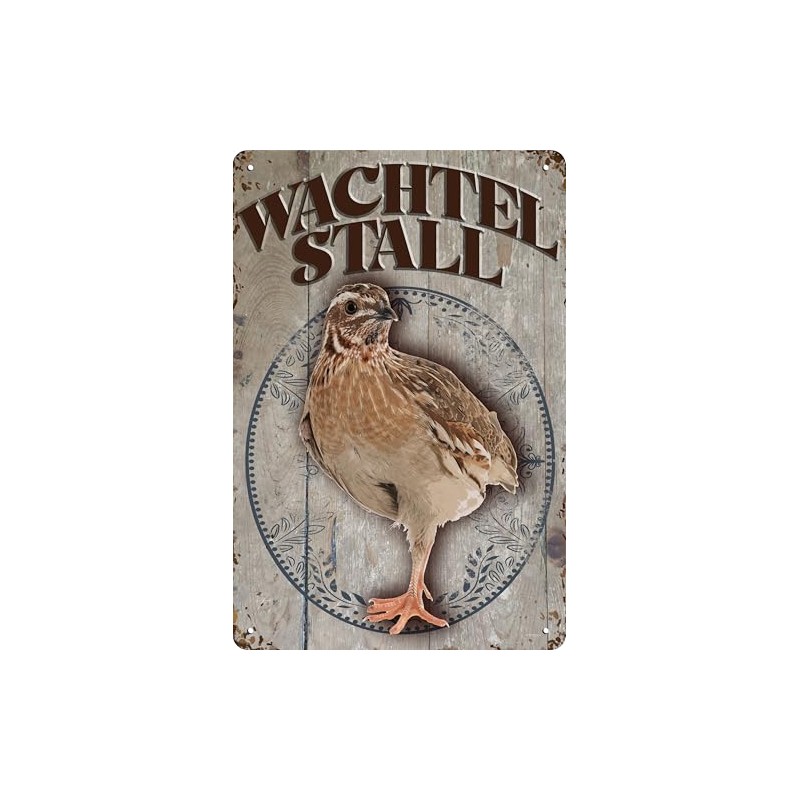 Weatherproof Door and Gate Sign for Quail Fans - Funny