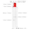 CHANZON 100 pcs 3mm Blinking Red LED Diode Lights 1.5Hz