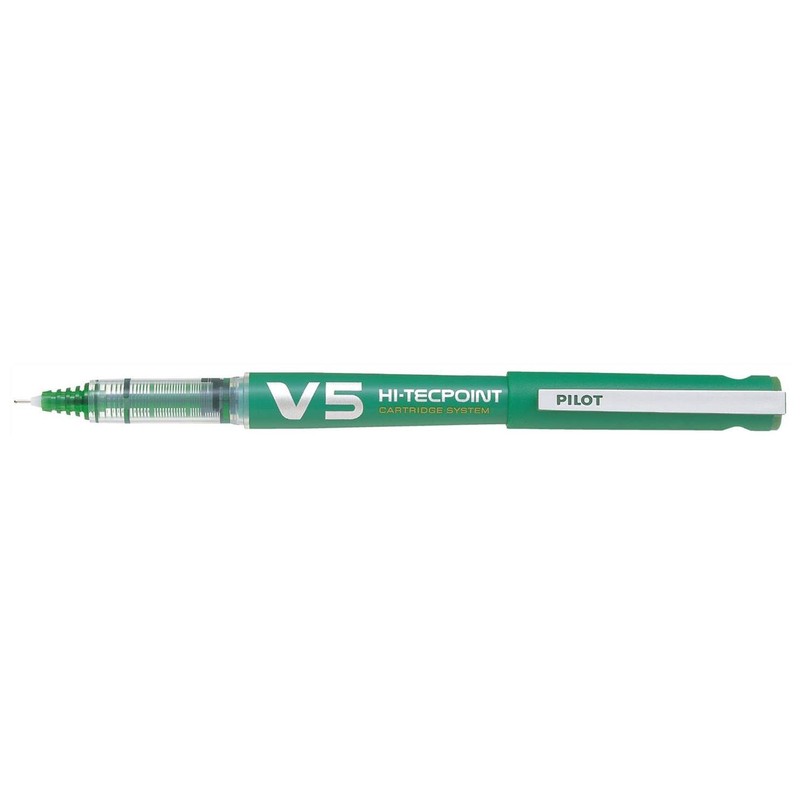 Pilot V5 Refillable Liquid Ink (Pack of 3 – BeGreen