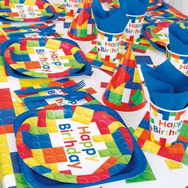 Building Blocks Birthday Party Napkins, 16ct