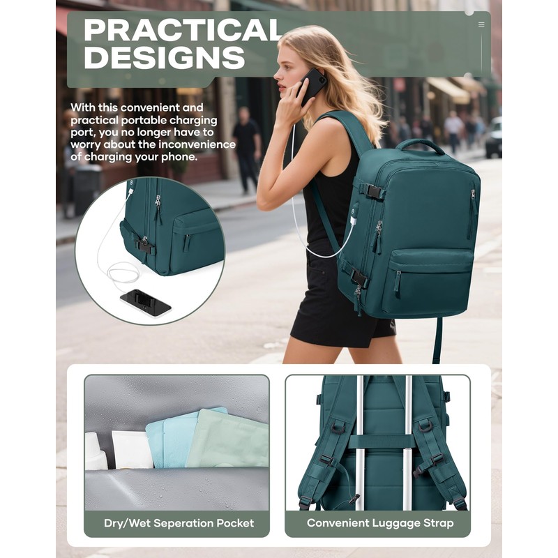 VENATIN Vacuum Backpack Travel,travel backpack with vacuum system, Large Carry