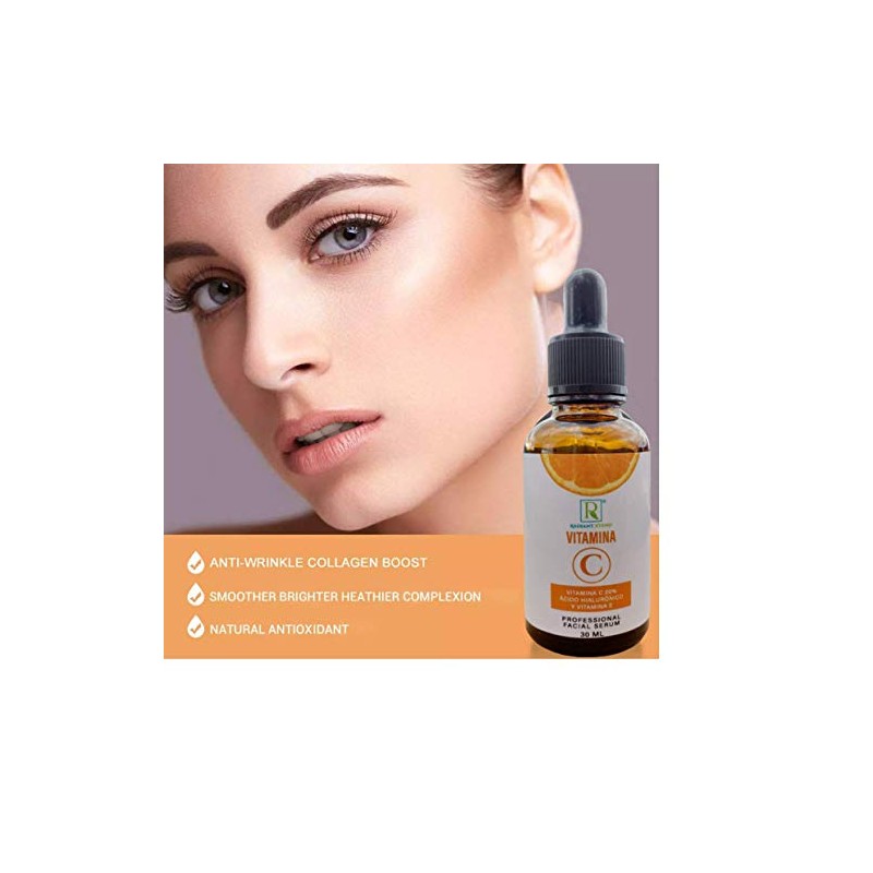 Serum Vitamina C de Alta concentración, Acido Hialuronico, Vitamina E