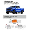 Deejecsun in-Channel Window Rain Guards Fit for Truck Chevy Silverado/GMC