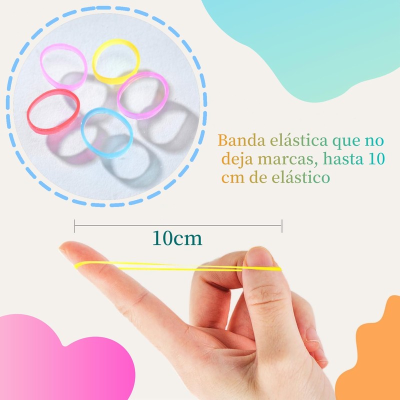 SanMuHome 1500 Pcs Mini Gomas Elásticas para el Pelo,Bandas Elásticas