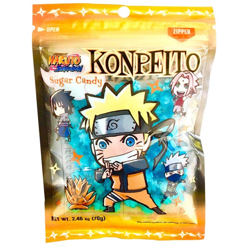 Naruto Shippudem Konpeito Japanese Sugar Candy 2.46oz /70g (Cider, 3