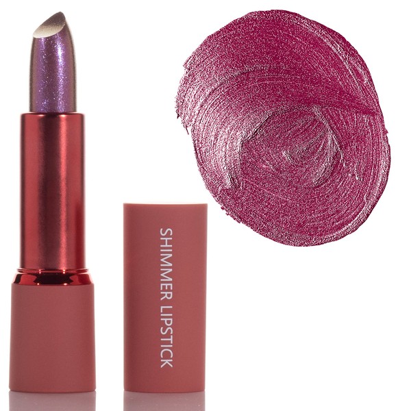 Mynena Rose Pink Metallic Lipstick Hydrating Formula Vibrant Color |