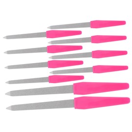 Ipetboom 10pcs Portable Nail Files for Natural Nails Double Sided Metal Fingernail Files Durable and Reusable for Home and Professional Use