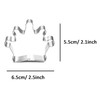 WJSYSHOP King Queen Crown Shape Cookie Cutter