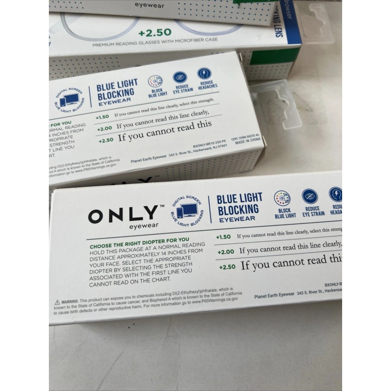 ONLY Eyewear NEW ONLY Eyewear the BROWSER +2.50:Blue Light Blocking