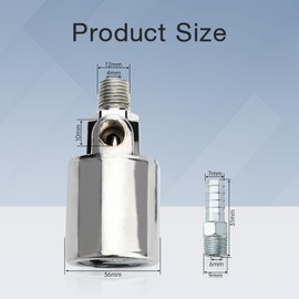 KERWINN 1/4" NPT 12V/24V Air Horn Solenoid Valve For Train Truck Air Horn Chrome Plated Metal Housing (Electric Solenoid Valve, 12V/24V)