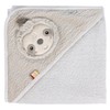 Fehn Sloth Hooded Bath Towel, Terry Towelling Bath Towel with