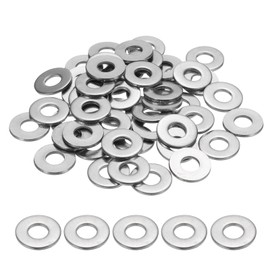QUARKZMAN M8 Flat Washer for Screws 60 Pieces Metal Discs 8 mm Inner Diameter x 20 mm Outer Diameter x 2 mm Thickness
