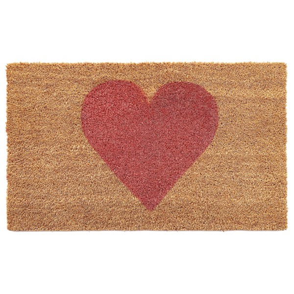 Calloway Mills AZ106741729 Heart Doormat (Pink, 17" x 29")