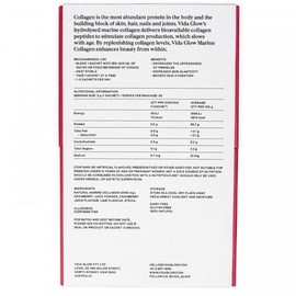 Vida Glow Marine Collagen Cranberry & Lime 30 x 3g Sachets (expiry 1/27)