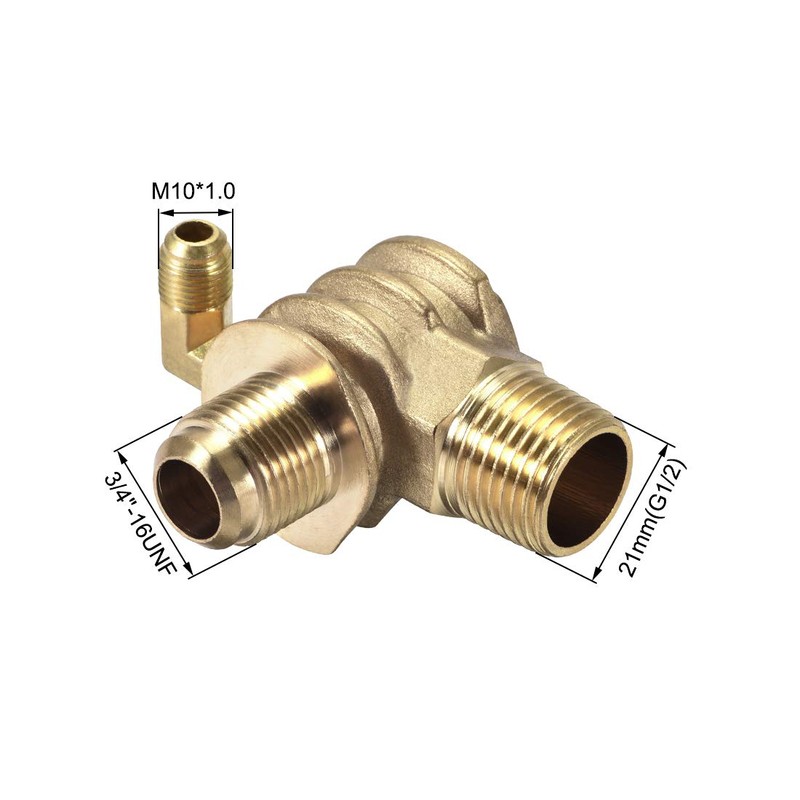 uxcell Air Compressor Check Valve, G1/2 x 3/4"-16 UNF x