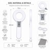 Skin Analysis Magnifier for Beauty Care – Rechargeable 3X Wood